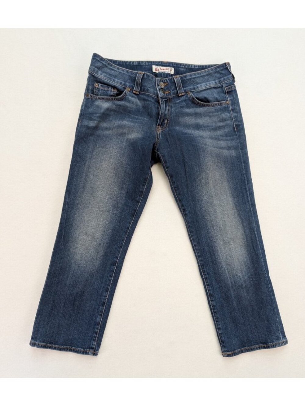 Red Engine Women's Jeans Size 31 Capri Cropped Lotus Low Rise